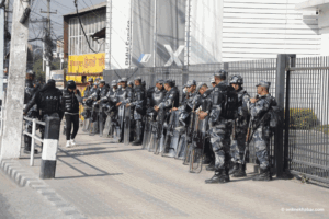 काठमाडौं सुरक्षाकर्मीको ‘हाईअलर्ट’