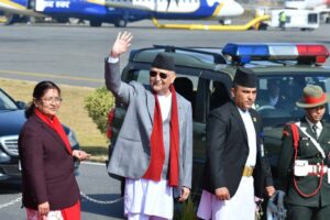 ओली आज थाइल्याण्डको औपचारिक भ्रमणमा जाँदै