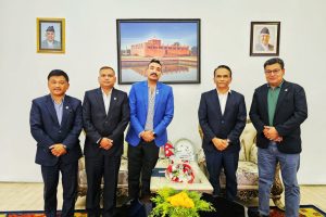 गभर्नर पौडेल र नाडा अध्यक्ष चौधरीबीच भेटवार्ता, गभर्नरलाई ५ बुँदे सुझाव