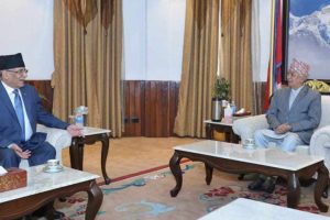 राष्ट्रपति पौडेल र माओवादी अध्यक्ष दाहालबीच भेटवार्ता