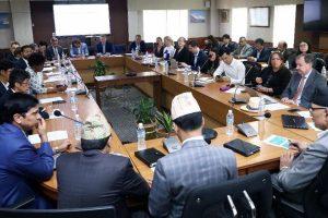 विकास साझेदारहरूसँग अर्थमन्त्रीले गरे बजेट छलफल