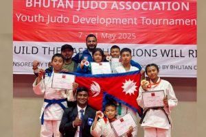 प्रथम दक्षिण एसियाली जुडोमा नेपाली टिम प्रथम
