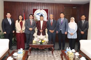 प्रधानमन्त्रीद्दारा अन्तर-संसद सम्मेलनका सहभागीबिच भेटबार्ता