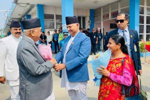 प्रधानमन्त्री ओली लुम्बिनीमा